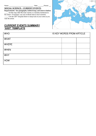 Key outline clip art printable key template for kids. Social Science Worksheet Current Events Gist Template Printable Pdf Download