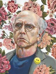 Larry David Art Print by Heather Perry