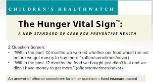Image result for Hunger Vital Sign Screen