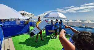 Los organizadores de los juegos olímpicos de tokio 2020 decidieron este lunes modificar también la fecha prevista para la final de la prueba de surf, que se suma a otros cambios en las competiciones de arco y vela, debido a la llegada de un tifón. Wjtgku1y7yihym