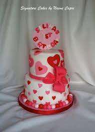 Surprise your kids, friends and family members. Valentine Themed First Birthday Cake Cake By Cakesdecor
