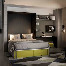 Letto singolo monoblocco con scrivania integrata e secondo letto estraibile. Letto A Scomparsa Block Tumidei Matrimoniale Moderno Con Scrivania