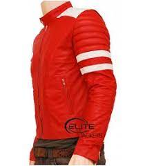 Fight Club Mayhem Red Leather Jacket Available In Elitejackets Com Jackets Red Leather Jacket Leather Jacket