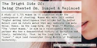 The Bright Side Of Being Cheated On, Dumped & Replaced | Psychology Today
