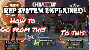 Nba 2k19 My Park Rep System Explained Again How To Rep Up To Elite In Mypark Youtube