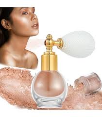 WishesMar Or Spray à Paillettes Poudre pour le Corps Cheveux Peau et Visage  avec 2 Remplacement