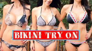Bikini Try On - YouTube