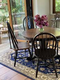 Lovely Oak Table Chair Update In 2020 Oak Table And Chairs Dining Table Black Oak Table