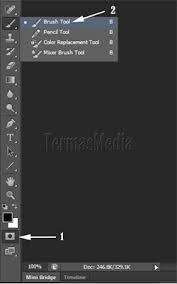 Menghaluskan foto wajah dengan healing brush tool. Menggunakan Quick Mask Mode Untuk Menyeleksi Bagian Gambar Tertentu Di Adobe Photoshop