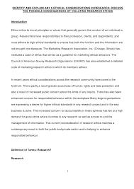 Generally, before undertaking research for a thesis or dissertation students are required to submit a proposal. Research Methodology Ethical Issues In Research An Assignment