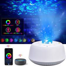 Mit einer fernbedienung, die im lieferumfang enthalten. Rosnek Led Nachtlicht Smart Wifi Sternenhimmel Projektor Lampe Starry Mond Stern Nachtlicht Mit Ozeanwelleneffekt Musik Lautsprecher App Led Projektionslicht Online Kaufen Otto
