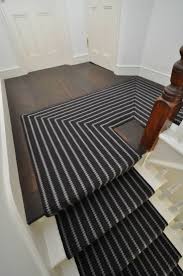 Black And White Herringbone Stair Runner Customize Your Stair Runners To Protects Your Stairs Wood Stairs With Carpet Runner Stair Runners Rods Stai Carpet Stairs Stair Runner Carpet Stair Runner