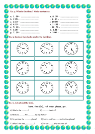 telling the time english esl worksheets for distance learning and physical classrooms