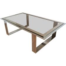 Simple and lovely, and some with drawers, others without, the french country coffee tables in t… Vintage French Coffee Table In Chrome And Brass 1970 Design Market