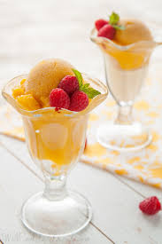 Two Ingredient Mango Sorbet Too Good For Words Will Cook For Friends Mango Sorbet Butter Pecan Ice Cream Desserts