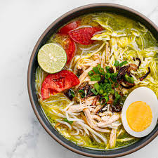 Stir in beef broth, horseradish, serai, and ginger. Soto Ayam Recipe Indonesian Chicken Soup With Vermicelli Posh Journal