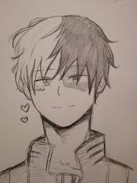 Shoto Todoroki Fanart Anime Character Drawing Anime Drawings Boy Anime Boy Sketch