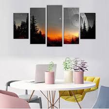 Maybe you would like to learn more about one of these? Buy Movie Anime Posters Death Star 5 Panel Canvas Print Wall Art Space Canvas Painting For Bedroom Decor Living Room Online In Indonesia B08jv6r2mn