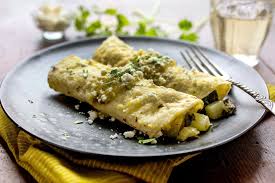 Greens And Chayote Enchiladas With Salsa Verde Recipe Recipe Recipes Food Nyt Cooking