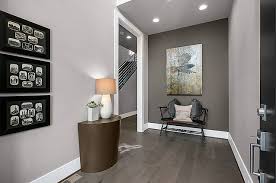 Greater Seattle Area The Taipei Entry Shared From Houzz The Accent Wall Is Cloverdale Paints Grey Accent Wall Accent Walls In Living Room Grey Paint Colors