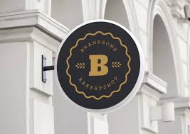 Download Bakery Logos And Badges In Logo Templates On Yellow Images Creative Store PSD Mockup Templates