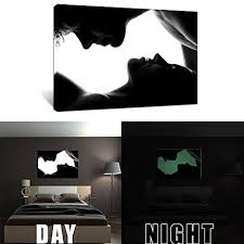 Having a mirror is such a must for a typically girly woman who love putting accessories on her hair and put make up on her face. Kreative Arts Glow In The Dark Canvas Prints Black And White Sexy Man And Woman Wall Art Romantic Couple Kissing Poster Gallery Wrapped Easy Hanging On Modern Bedroom Wall Decoration 24x36inch