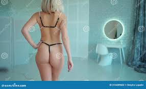 Stripper Woman in Erotic Lingerie Walking, Back View of Sensual Striptease  Female in Seductive Underwear, Sex Role Stock Footage - Video of lingerie,  body: 314409602