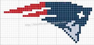 New England Patriots Knitting Chart By Biscotte_cie Via