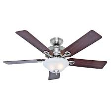 Hunter Kensington 52 In Indoor Brushed Nickel Ceiling Fan With Light Kit 53047 The Home Depot Easy setup and smooth operation1morerobotwe have two stormvind fans in our house.