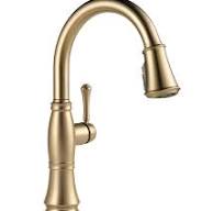 Single Handle Pull-Down Kitchen Faucet in Lumicoat® Champagne Bronze