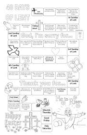 Lenten Calendar Free Printable Kids Can Color Stick On Your Fridge Catholic Lent 40 Days Of Lent Lent