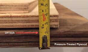 The price of a 4x8 sheet of pressure treated plywood ¾ inch (construction grade) was recently surveyed at $30.97 usd. What Is The Best Shed Floor Plywood Thickness