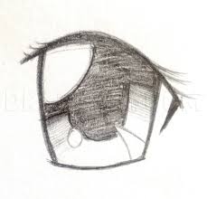 Draw the outline of the eye first of all, let's draw the outline of the eye using an hb pencil. How I Draw Anime Eyes Coloring Page Trace Drawing