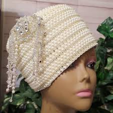 Lisa Rene Black Label Cream Pearl Women's Hat