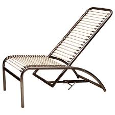 Rene Herbst Nickel Plated Metal Deck Chair Metal Deck Deck Chairs Metal Chairs