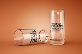 Download Water And Cocktail Glass Mockup Set In Packaging Mockups On Yellow Images Creative Store PSD Mockup Templates
