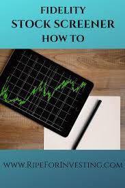 Fidelity Stock Screener How To Investing For Retirement Dividend Investing Investing Books