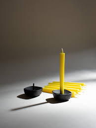 Designed to fit a skinny candlestick. Cast Iron Candle Stand Tenzo