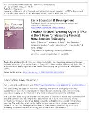 15.07.2014 · what can american parents learn from how other cultures think about parenting? Pdf Emotion Related Parenting Styles Erps A Short Form For Measuring Parental Meta Emotion Philosophy