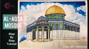 During these tough times masjid al aqsaa ajax is in urgent need of your help to sustain its services and the muslim community of durham. Al Aqsa Mosque Drawing Step By Step Tutorial Islamic Geometry Landscape The Dome Of Rock Drawing Youtube