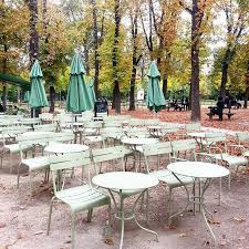 Fermob Luxembourg Chairs And Opera Tables In Paris France Jardins Meuble