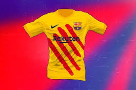 Maillots du fc barcelone nike football bleus pour homme. Fc Barcelone Un 4e Maillot Senyera Pour La Saison 2019 20 Prochaine