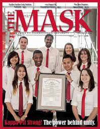 The Mask of Kappa Psi Pharmaceutical Fraternity Spring 2014 by Cameron Van  Dyke