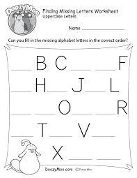 Alphabet Worksheets Free Printables Doozy Moo