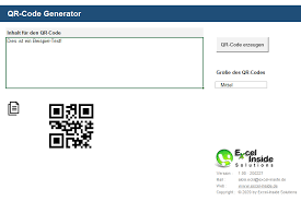 Dies bezieht sich auf den unmittelbaren zugang zu den im code versteckten. Qr Code Generator Excel Inside Solutions