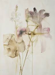 I love her graphic prints and optimistic, colorful watercolors. Lourdes Sanchez Watercolor Pludes 1 2016 Sears Peyton Gallery