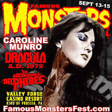 Don't miss your chance to meet Caroline Munro at Famous Monsters Fest 2024!  FamousMonstersFest.com #DraculaAD1972 #DrPhibes #TheGoldenVoyageOfSinbad  #SlaughterHigh #Starcrash #JamesBond #HammerFilms