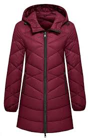 Wantdo Women S Hooded Packable Ultra Light Weight Hip Length Down Jacket Quilted Lightweight Jackets Coats Down Jacket Denim Coat Women Vegan Leather Jacket