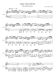 Fairy Tail 2014 New Main Theme Fairy Tail Anime Sheet Music Fairy Tail Dragon Slayer When i downloaded the album, this song and another one, 'the fated priestess, kikyou' were the same, so don't be mistaken! fairy tail anime sheet music