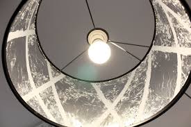 Diy Ikea Lampenschirm Rismon Mit Blattsilber Verzieren Lampe Lampenschirm Ikea Lampenschirme